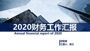 Plantilla ppt de informe de trabajo financiero simple y práctico