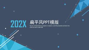 Dot line origami geometryczny styl płaski biznes podsumowanie pracy szablon ppt