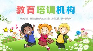 Pratico e squisito telaio completo di insegnanti di scuola materna nuovo modello di piano di lavoro semestre ppt