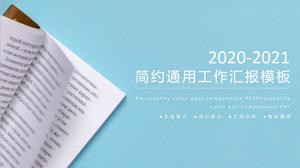 افتح الصورة الرئيسية للكتاب بسيطة جدًا وجديدة أسلوب ملخص خطة العمل قالب ppt