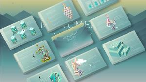 เทมเพลต PPT ธีมเกมสไตล์ Monument Valley