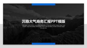 Sakin bir atmosfer üst düzey proje planı iş raporu ppt şablonu