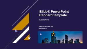 Templat ringkasan kerja bisnis kreatif garis grafik geometris