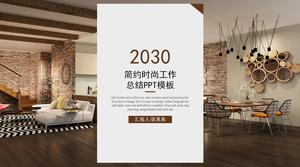 Modèle ppt général de rapport d'affaires décontracté élégant simple plat