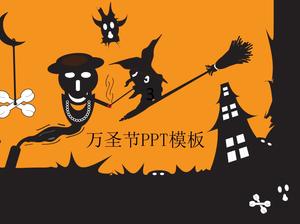 ヨーロッパとアメリカのスタイルのシンプルで実用的なハロウィーンpptテンプレート（3セット）