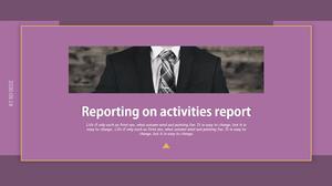 Mode sederhana high-end template ringkasan kerja gaya Eropa dan Amerika