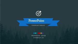 シンプルな雰囲気の欧米風ビジネスワークレポートまとめpptテンプレート