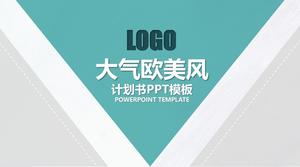 أربعة ألوان شقة جو قالب خطة عمل النمط الأوروبي والأمريكي باور بوينت