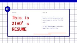 Templat ppt resume gaya bisnis yang elegan dan formal