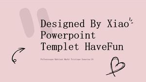 非常にシンプルで軽い手描きスタイルのテーマpptテンプレート