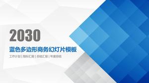 Elegant fundal gri poligonal scăzut albastru clasic super-multifuncțional șablon ppt rafinat