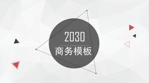 Elegant gray low triangle background geometric graphic lines creative simple business style ppt template