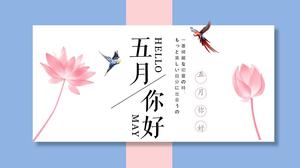 Aquarelle plantes fleurs petit modèle ppt frais littéraire