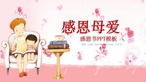 Thanksgiving mother's love-Thanksgiving mother's day ppt template