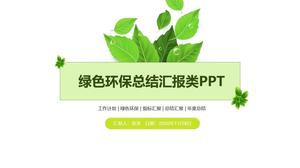 Environmental protection initiative environmental protection theme presentation summary ppt template