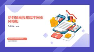 Modèle ppt de rapport de synthèse des travaux de fin d'année du département financier de style commercial vitalité bleu vif