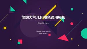 Linii grafice geometrice atmosferă simplă coliziune culoare rezumat lucru general șablon ppt