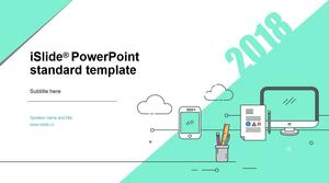 Șablon mic, simplu, simplu, simplu, cu stil de desen animat, ppt