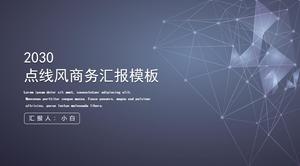 เทมเพลต ppt รายงานการทำงานทางธุรกิจแบบดอทไลน์