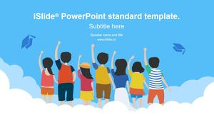 Benvenuti al modello ppt difesa tesi in stile cartone animato futuro-matricola