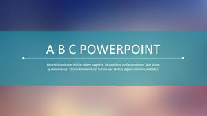 Zamglone tło prosty szablon ppt raportu podsumowującego pracę w stylu europejskim i amerykańskim z serii iOS