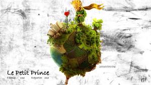 Fantasy-Animationsfilm "Der kleine Prinz" Thema ppt Vorlage