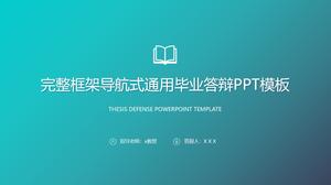 Complete frame navigation general graduation reply ppt template