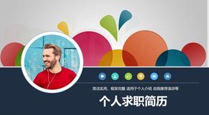 Semplice e pratico telaio completo di domanda di lavoro personale curriculum modello ppt