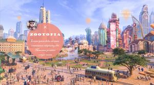 Шаблон PPT мультфильма "Сумасшедший зоопарк"