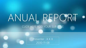 Linda luz azul nebulosa fundo minimalista linha fina translúcida estilo iOS modelo de relatório de trabalho