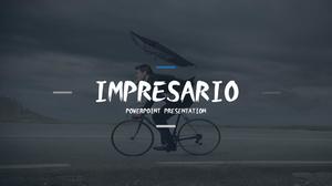 70 Pの雰囲気のあるヨーロッパとアメリカのスタイルの平らなビジネス作業レポートpptテンプレート