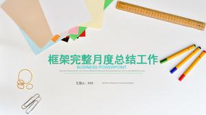 Ensinando papelaria elemento capa versão completa formação de professores ensino trabalho resumo relatório modelo ppt