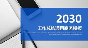 Negócios casuais grande imagem fundo plano simples resumo de trabalho e modelo de plano de ppt