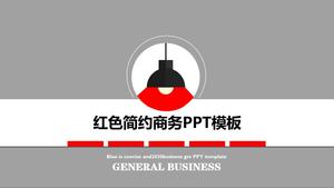Culoare gri și roșu potrivire micro stil tridimensional personalitate atmosferă raport de afaceri șablon ppt