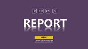 Einfache flache Layout praktische vollständige Vektor Cartoon Tierdaten Bericht ppt Vorlage