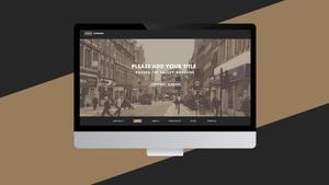 สีกาแฟระดับไฮเอนด์ที่คงที่ในสไตล์นิตยสารยุโรปและอเมริการายงานการทำงานธุรกิจเทมเพลต ppt