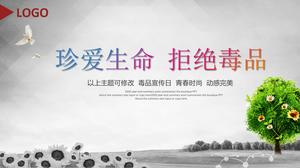 Schätzen Sie das Leben und lehnen Sie Drogen-Anti-Drogen-Aufklärung ab