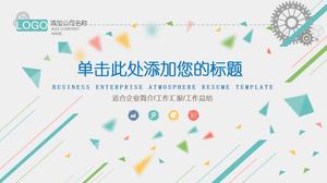 Figurile geometrice spațiale tridimensionale și linia de artă a lucrărilor creative raport de sinteză șablon ppt