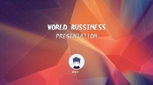 다채로운 기하학적 퍼즐 배경 간단한 유럽과 미국의 비즈니스 스타일 유니버설 PPT 템플릿