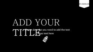 عنوان نص كبير أسود بارد مسطح عمل تقرير عمل قالب ppt