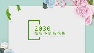 Petite fille vendant des fleurs rapport de travail personnel vert petit modèle ppt frais