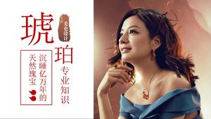 數十億年沈睡的天然寶-琥珀色專業知識講解ppt模板