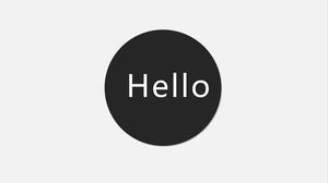 Modelo de ppt dinâmico de introdução de empresa de animação em perspectiva simples chave do Dream