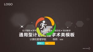 Modelo ppt de defesa de tese de uso geral dinâmico de cores vibrantes