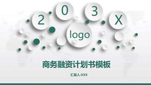 Modèle PPT de plan de financement d'entreprise de projet d'entreprise complet