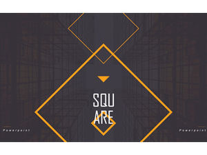 時尚幾何雜誌風格歐美商務通用ppt模板