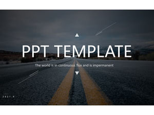 Fashion picture album European and American magazine style business general ppt template