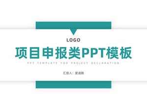 Einfache und praktische ppt-Vorlage für die Projektdeklaration