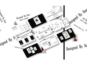 Modelo de ppt de design gráfico novo e simples