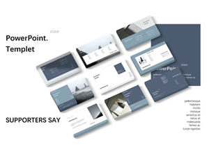 Șablon ppt de stil academic concis și atmosferic avansat